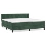 Cama box spring con colchón terciopelo verde oscuro 180x200 cm de , Camas y somieres - Ref: Foro24-3131096, Precio: 568,87 €,...