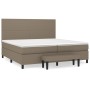 Cama box spring con colchón tela gris taupe 200x200 cm de , Camas y somieres - Ref: Foro24-3136465, Precio: 811,43 €, Descuen...