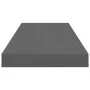 Estantes flotante de pared 4 uds MDF gris brillo 60x23,5x3,8 cm de vidaXL, Estantes y estanterías - Ref: Foro24-323792, Preci...