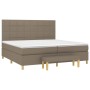 Cama box spring con colchón tela gris taupe 200x200 cm de , Camas y somieres - Ref: Foro24-3137185, Precio: 814,90 €, Descuen...