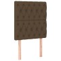 Cama box spring con colchón tela marrón oscuro 80x200 cm de , Camas y somieres - Ref: Foro24-3137352, Precio: 388,88 €, Descu...