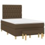 Cama box spring con colchón tela marrón oscuro 120x200 cm de , Camas y somieres - Ref: Foro24-3137384, Precio: 458,06 €, Desc...