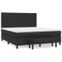 Cama box spring con colchón cuero sintético negro 160x200 cm de , Camas y somieres - Ref: Foro24-3137551, Precio: 633,60 €, D...