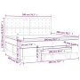 Cama box spring con colchón cuero sintético negro 200x200 cm de , Camas y somieres - Ref: Foro24-3137683, Precio: 710,03 €, D...