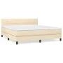 Boxspringbett mit cremefarbenem Stoffmatratze 180x200 cm. von , Betten und Lattenroste - Ref: Foro24-3140078, Preis: 538,74 €...