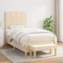 Boxspringbett mit cremefarbenem Stoffmatratze 90x200 cm. von , Betten und Lattenroste - Ref: Foro24-3137130, Preis: 344,18 €,...