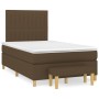 Cama box spring con colchón tela marrón oscuro 120x200 cm de , Camas y somieres - Ref: Foro24-3137304, Precio: 426,72 €, Desc...