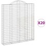 Cestas de gaviones 20 uds forma de arco hierro 200x30x220/240cm de , Maceteros y jardineras - Ref: Foro24-3146251, Precio: 2,...