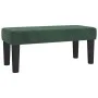 Banco de terciopelo verde oscuro 70x30x30 cm de , Bancos - Ref: Foro24-346641, Precio: 44,66 €, Descuento: %