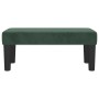 Banco de terciopelo verde oscuro 70x30x30 cm de , Bancos - Ref: Foro24-346641, Precio: 45,12 €, Descuento: %