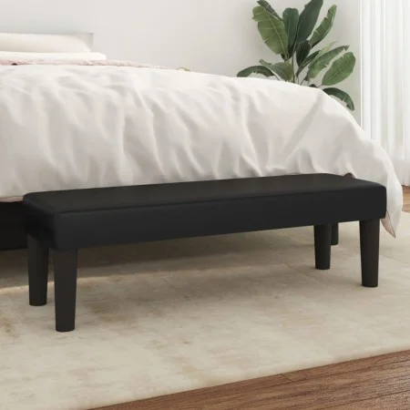 Banco de cuero sintético negro 100x30x30 cm de , Bancos - Ref: Foro24-346660, Precio: 58,91 €, Descuento: %