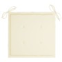 Sillas de jardín 8 uds madera teca con cojines color crema de , Sillas de jardín - Ref: Foro24-3072891, Precio: 644,02 €, Des...