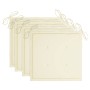 Sillas de jardín 3 uds madera teca con cojines color crema de , Sillas de jardín - Ref: Foro24-3062516, Precio: 236,03 €, Des...