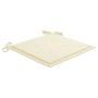 Sillas de jardín 3 uds madera teca con cojines color crema de , Sillas de jardín - Ref: Foro24-3062516, Precio: 236,03 €, Des...