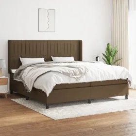 Boxspring-Bett mit dunkelbraunem Stoffmatratze 200x200 cm. von , Betten und Lattenroste - Ref: Foro24-3131620, Preis: 661,63 ...