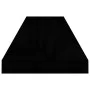 Estantes flotantes pared 2 uds MDF negro brillo 90x23,5x3,8 cm de vidaXL, Estantes y estanterías - Ref: Foro24-323776, Precio...