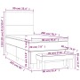 Cama box spring con colchón terciopelo verde oscuro 90x200 cm de , Camas y somieres - Ref: Foro24-3137704, Precio: 409,74 €, ...