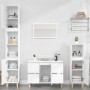 Armario para lavabo madera contrachapada blanco 80x33x60 cm de , Tocadores de baño - Ref: Foro24-821268, Precio: 85,99 €, Des...