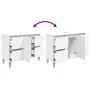 Armario para lavabo madera contrachapada blanco 80x33x60 cm de , Tocadores de baño - Ref: Foro24-821268, Precio: 85,99 €, Des...