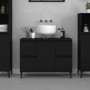 Armario para lavabo madera contrachapada negro 80x33x60 cm de , Tocadores de baño - Ref: Foro24-821277, Precio: 76,51 €, Desc...