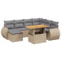 Juego de sofás de jardín con cojines beige 8 pzas ratán PE de , Conjuntos de jardín - Ref: Foro24-3272312, Precio: 527,17 €, ...
