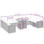 Set de sofás de jardín 11pzas con cojines ratán sintético beige de , Conjuntos de jardín - Ref: Foro24-3272809, Precio: 727,6...