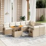 Juego de sofás jardín con cojines beige 10 pzas ratán sintético de , Conjuntos de jardín - Ref: Foro24-3271912, Precio: 684,7...