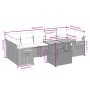 Juego de sofás de jardín con cojines beige 8 pzas ratán PE de , Conjuntos de jardín - Ref: Foro24-3273431, Precio: 623,71 €, ...