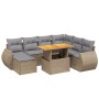 Juego de sofás de jardín con cojines beige 8 pzas ratán PE de , Conjuntos de jardín - Ref: Foro24-3275831, Precio: 541,74 €, ...