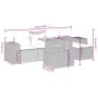 Gartensofa-Set mit 6-teiligen Kissen aus synthetischem Rattan in Beige. von , Gartensets - Ref: Foro24-3275922, Preis: 420,90...