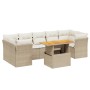 Juego de sofás de jardín con cojines beige 8 pzas ratán PE de , Conjuntos de jardín - Ref: Foro24-3270701, Precio: 572,62 €, ...