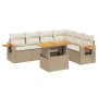 Set sofás de jardín 7 piezas y cojines ratán sintético beige de , Conjuntos de jardín - Ref: Foro24-3273536, Precio: 534,89 €...