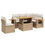 Juego de sofás jardín con cojines 6 pzas ratán sintético beige de , Conjuntos de jardín - Ref: Foro24-3273522, Precio: 484,04...