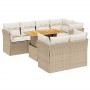 Juego de sofás de jardín con cojines beige 8 pzas ratán PE de , Conjuntos de jardín - Ref: Foro24-3270708, Precio: 572,62 €, ...