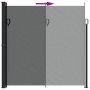 Toldo lateral retráctil gris antracita 200x500 cm de , Sombrillas - Ref: Foro24-4004473, Precio: 139,96 €, Descuento: %