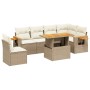 Set sofás de jardín 7 piezas y cojines ratán sintético beige de , Conjuntos de jardín - Ref: Foro24-3273543, Precio: 534,89 €...