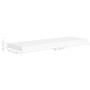 Estante flotante de pared MDF blanco 80x23,5x3,8 cm de vidaXL, Estantes y estanterías - Ref: Foro24-323814, Precio: 22,02 €, ...