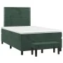 Box spring bed with dark green velvet mattress 120x190 cm by , Beds and slatted bases - Ref: Foro24-3270466, Price: 438,70 €,...