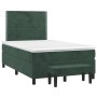 Cama box spring con colchón terciopelo verde oscuro 120x190 cm de , Camas y somieres - Ref: Foro24-3270466, Precio: 415,45 €,...