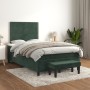 Cama box spring con colchón terciopelo verde oscuro 120x190 cm de , Camas y somieres - Ref: Foro24-3270466, Precio: 415,45 €,...