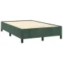 Box spring bed with dark green velvet mattress 120x190 cm by , Beds and slatted bases - Ref: Foro24-3270466, Price: 438,70 €,...