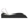 Tumbona con cojín ratán sintético negro 60x205x73 cm by , Loungers - Ref: Foro24-368278, Price: 152,17 €, Discount: %