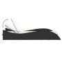 Tumbona con cojín ratán sintético negro 60x205x73 cm de , Tumbonas - Ref: Foro24-368278, Precio: 154,99 €, Descuento: %