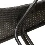 Tumbona con cojín ratán sintético negro 60x205x73 cm by , Loungers - Ref: Foro24-368278, Price: 152,17 €, Discount: %