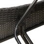 Tumbona con cojín ratán sintético negro 60x205x73 cm de , Tumbonas - Ref: Foro24-368278, Precio: 154,99 €, Descuento: %
