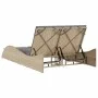 Tumbona con cojines ratán sintético beige 114x205x73 cm by , Loungers - Ref: Foro24-368290, Price: 265,55 €, Discount: %