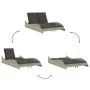 Tumbona con cojines ratán sintético gris claro 114x205x73 cm by , Loungers - Ref: Foro24-368292, Price: 267,19 €, Discount: %