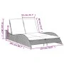 Tumbona con cojines ratán sintético gris claro 114x205x73 cm by , Loungers - Ref: Foro24-368292, Price: 267,19 €, Discount: %