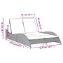 Tumbona con cojines ratán sintético gris claro 114x205x73 cm de , Tumbonas - Ref: Foro24-368292, Precio: 242,52 €, Descuento: %