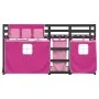 Bunk bed with solid pine wood curtains 90x190 cm by , Beds and slatted bases - Ref: Foro24-3283945, Price: 214,76 €, Discount: %